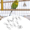 12Pcs Iron Anti Escape Pet Bird Cage Door Buckle Lock,