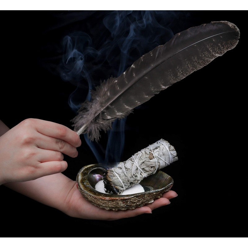 Sage Smudge Kit - White Sage Smudge Sticks ~ Abalone