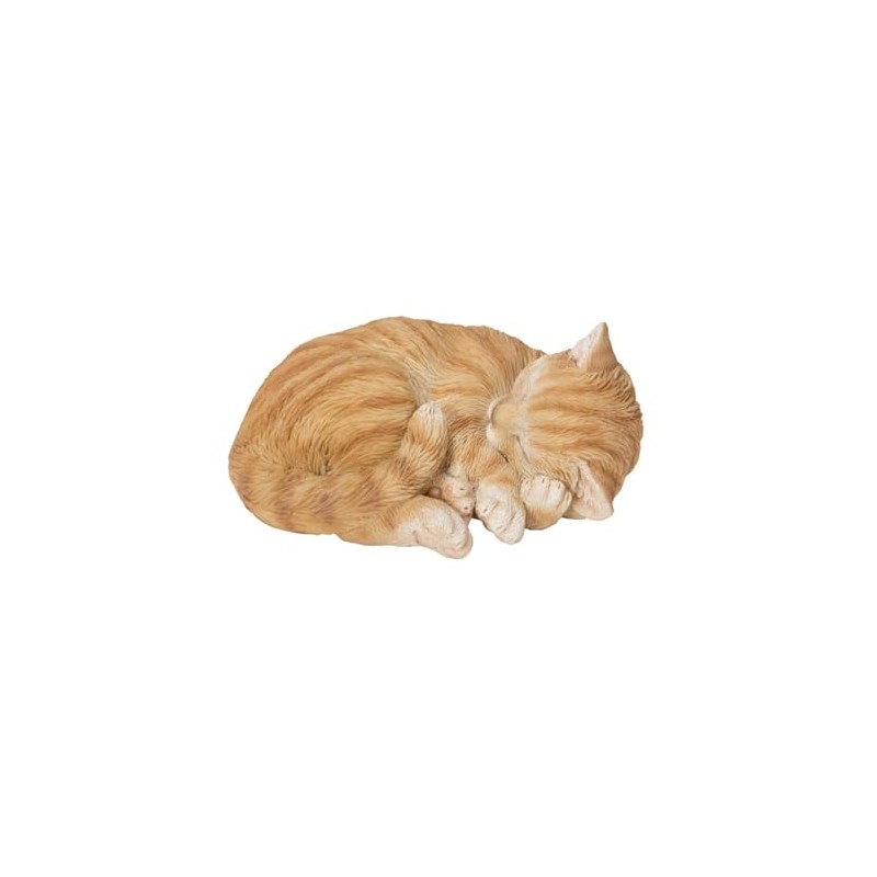 ウービア すやすや～茶トラ猫 9.5×7.7×4.5㎝ 人形 フィギュア 置き物 アニマル 動物 ガーデン 装飾