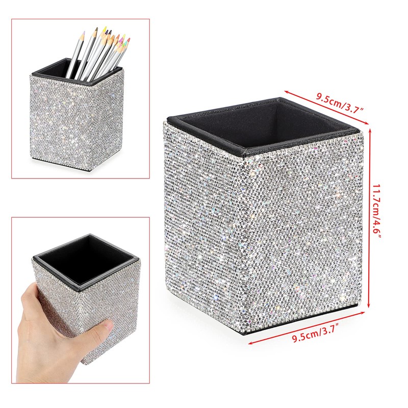 BTSKY Sparkly Bling Glam Makeup Brush Pen Decorative Diamond Crystal