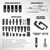 DNA MOTORING 40pcs Diesel Fuel Injector Puller Removal Tool, Diesel