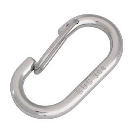 Mizumoto B2056 Stainless Steel O-Shaped Hook (for Rope) Wire Diameter 0.2 inch (6 mm) Length 2.0 inches (52 mm)