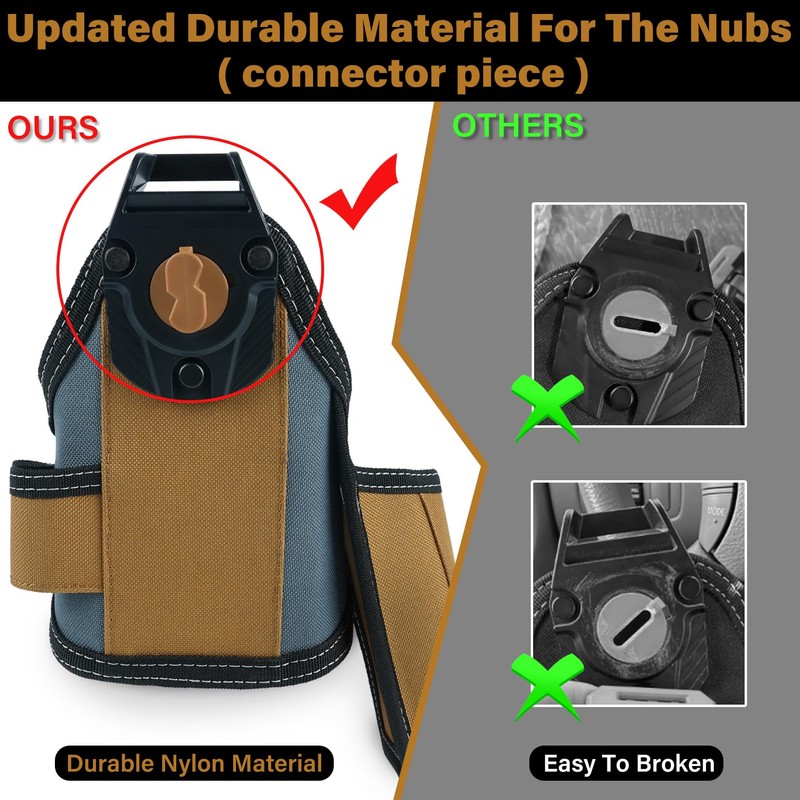 MELOTOUGH Tape Measure Pouch/Utility Knife Pouch + Notebook & Pencil