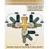 EBH Garden Hose Splitter 3 Way, Heavy Duty Solid Brass