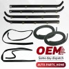 CNPAPC Front Door Window Run Sweep Felts Weatherstrip Seals Kit