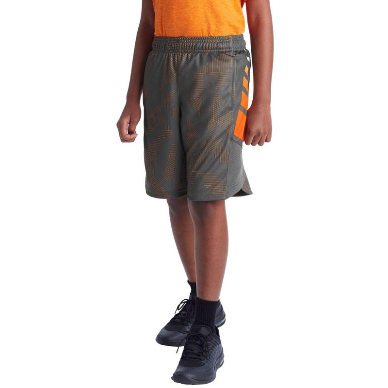 C9 Champion Boys' Basketball Shorts-8" Inseam, Positive Negative Stripe Concrete,