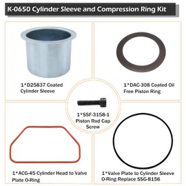 JIAXIMAN K-0650 Air Compressor Sleeve Kit Compatible with Porter Cable DeVilbiss Dewalt Kobalt Craftsman Air Compressor Parts K-0650 K-0058 KK-4835 KK-5081 A02743
