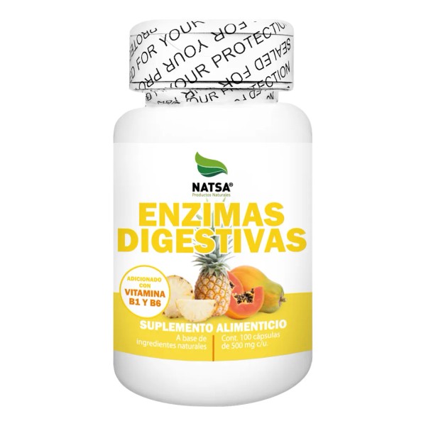 Enzimas Digestivas 100 Cápsulas, Calidad Premium Sabor N/A