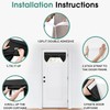 HOMEIDEAS 100% Blackout Door Curtains for French Door 26x12 Inch