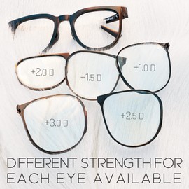 TopVelo Stylish Reading Glasses for Women Men Blue Light Blocking Foldable Readers with Case, Eyeglasses with Different RX Available, Spring Loaded Hinges (Glasses, +2.0 diopters)