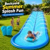 Extra-Wide Backyard Water Slide with Dual Sprayers & 2 Bodyboards