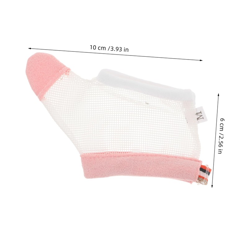 Abaodam 2Pcs Adjustable Thumb Stop Gloves Soft Finger Protectors for