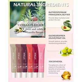 Bálsamo labial Butter Pink Sugar,Aceite de brillo de labios delicioso,Jelly Lip Treatment Lipgloss | Long Lasting Moisturizing Lip Treatment Balm,Jell