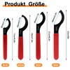 sinzau Thread Wrench, Pack of 4 Hook Key Tool, Hook