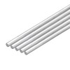 sourcing map 20Pcs 3/16"(5mm) Dia Round Aluminum Rod, 12"(305mm) Long