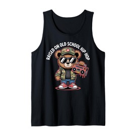 Camouflage Rapper Teddy Bear Camo 80s Old School Hip Hop Tank Top