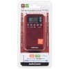 OHM RAD-P350N-R 07-8186 DSP Slim Radio, Wide FM Compatible, Red