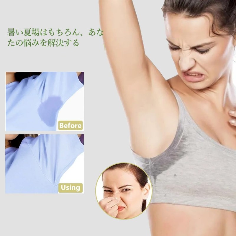 LIANHATA Underarm Sweat Pads, 30 Pieces, Antibacterial, Deodorizing, For Excessive