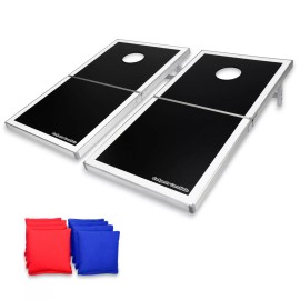 GoSports Regulation Size Cornhole Bean Bag Toss Tailgate Game Portable Boards