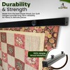LEAPOAK Quilt Hanger for Wall Display - Black Maple Wood