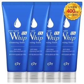 C2Y Cumulative sales of 5 million C2Y Large Capacity Aqua Whip Cleansing Foam 225ml x 4 Bottles Mildly Alkaline Deep Cleansing / 누적판매 500만  시투와이 대용량 아쿠아 휩 클렌징 폼 225ml X 4개 약알칼리 딥클렌징