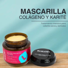 Mascarilla Ecolchi Karite Cabello Dañado Seco Suaviza Repara