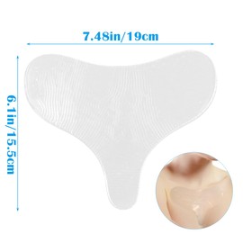 UPIQNG Chest Pad Anti Wrinkle Chest Patche Silicone Reusable Self-Adhesive Wrinkle Patche Overnight Chest Patch Fine Line Smoother