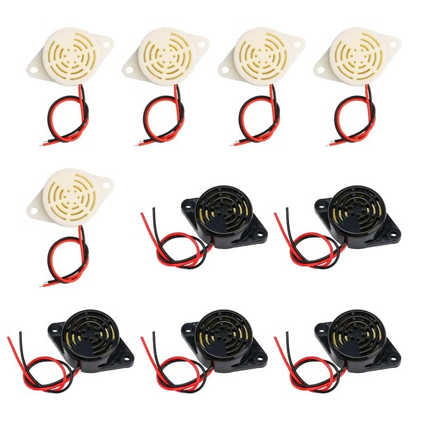 HUAZIZ DC 3-24V Electronic Buzzer Alarm, Piezo Electric Alarm Piezoelectric