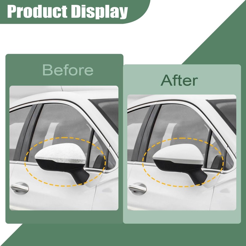 ATUOTPO Front Right Side Door Rearview Mirror Cover Caps Compatible