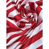 Sal Tex Fabrics, White/red 1 inch Stripe Soft/Silky Satin Polyester