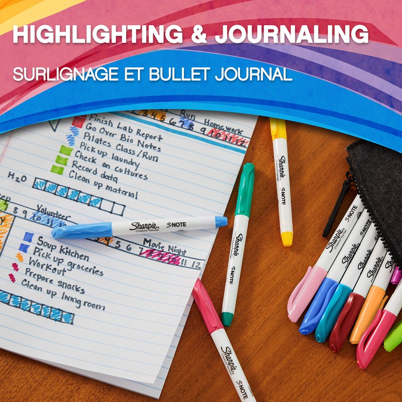 Sharpie S-Note Highlighter Pens | Part Art Marker Pen, Part
