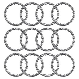 Alriedy Bicycle Headset Ball Bearings, 40 mm Steering Head Bearings, Ball Bearings for Mountain Bike and City Bike, Silver, Pack of 12