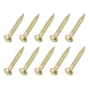 uxcell 50Pcs Small Hardware Nails, 1.2 x 8mm Brass Round