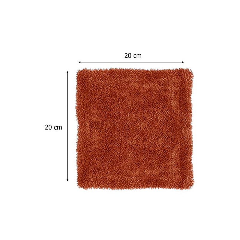 Car Windscreen Demister Towel 20 x 20 cm 1400GSM (Orange)