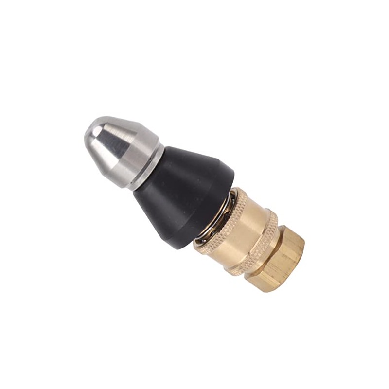 Domary Pressure Sewer Jetter Nozzle Stainless Steel G1/4 Adapter for