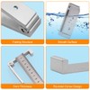 WaaWee Pack of 5 Folding Wall Hooks, Foldable Clothes Hooks,