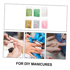 Baluue 6packs Epoxy Sequins for Nail Art Body Face Decoration Glitter for Unique Manicure Designs