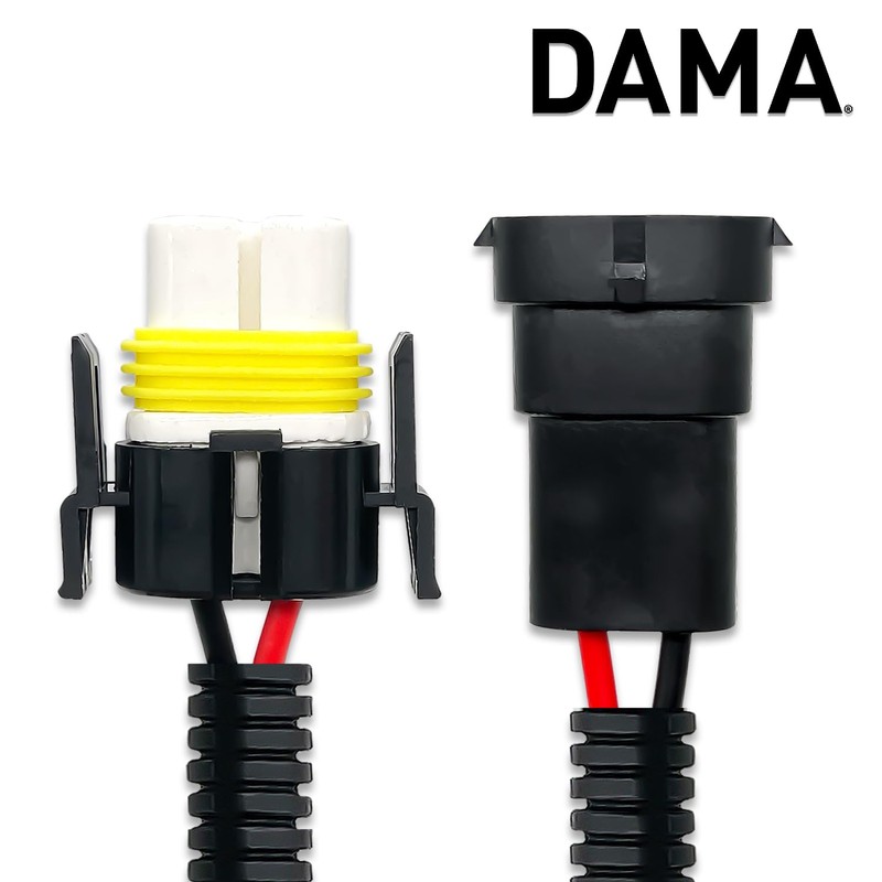 DAMA H11 H8 Bulb Socket Adapter Wire Harness Extension Connector
