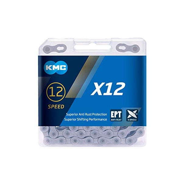 KMC x12 EPT 12 Speed Chain, Dark Grey, 126 Links