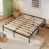 topfresh Foldable King Bed Frame Wooden Platform Bed Frame Underbed