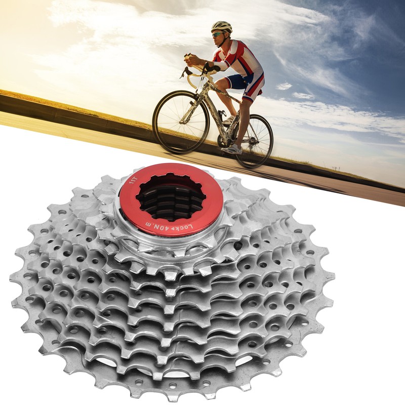 Bicycle Freewheel 28T 10 Speed Cassette Sprocket Wheel Nickel Chrome