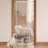 78.7" Extra Tall Pet Gate with Cat Door, 27"-37" Wide