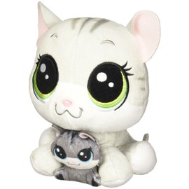 Littlest Pet Shop Tabsy Felino and Holiday Felino Plush Pairs
