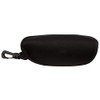Piranha Black Zipper Eyewear and Sunglasses Case with Clip (Set