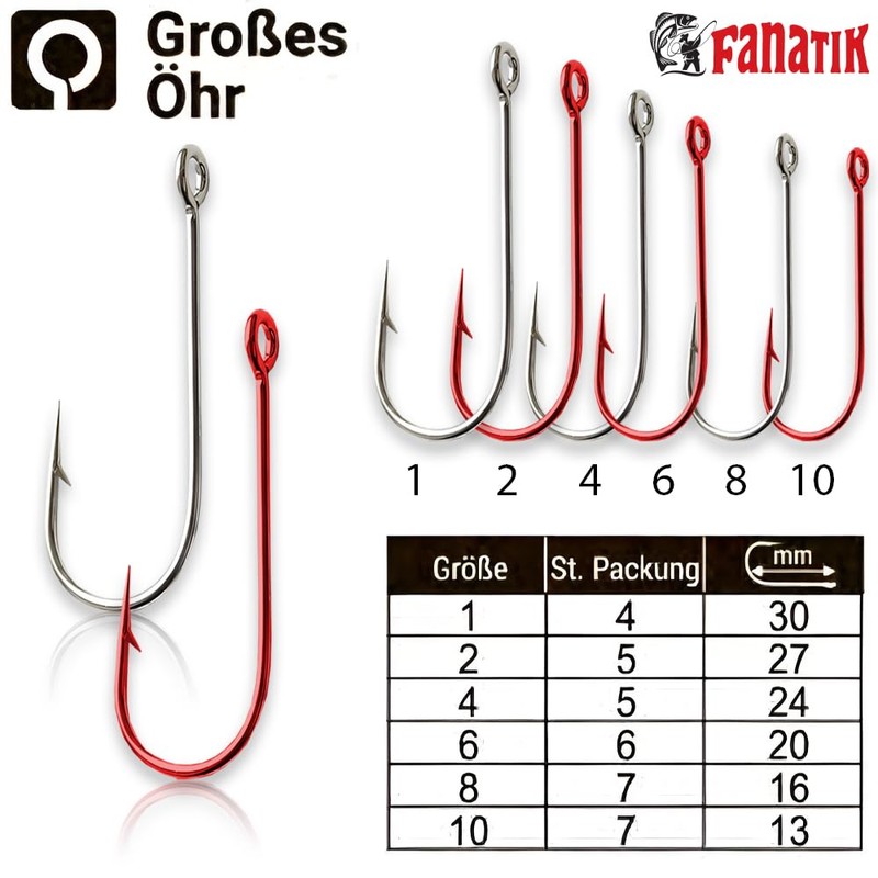 FANATIK Hook MIKRO-JIG S-57 gr. 10, 8, 6, 4, 2,
