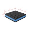LBG Products Rubber Anti-Vibration Isolator Pads,Heavy Duty Blue EVA Pad