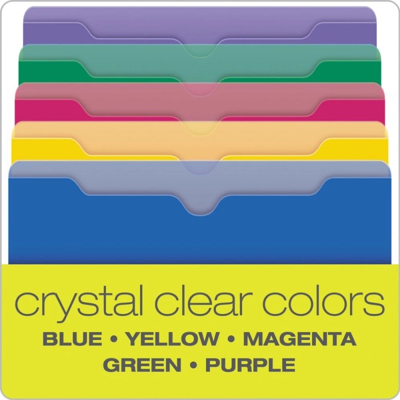 Esselte Pendaflex 50990 Straight Tab Poly Letter Jackets (10/Pk) New