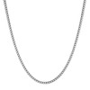 HZMAN 5mm Cuban Chain for Men Stainless Steel Men's Silver
