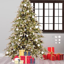 Emopeak 24Pcs Christmas Balls Ornaments for Xmas Christmas Tree - Shatterproof Christmas Tree Decorations Large Hanging Ball for Holiday Wedding Party Decoration (Silver, 2.5"-6.2CM)