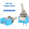 12 Pcs Mini Toggle Switch SPST with 2 Pcs Waterproof